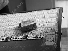 Buy lottery tickets, lottery stand draw , 8 January 2024 , Buriram Thailand.