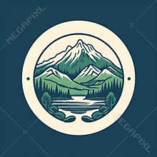 Genevewe Rustic Logo Design For Creekside Open Disc Golf Event