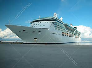 Docked Cruise Ship