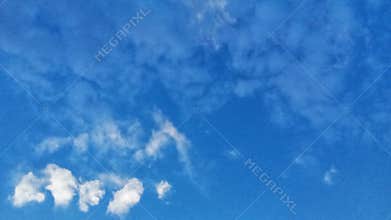 Clear sky and white clouds. Clear skies and clouds