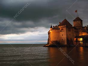 Chillon Castle night 07, CH