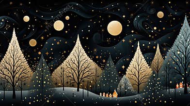 A charming winter scene for the holidays