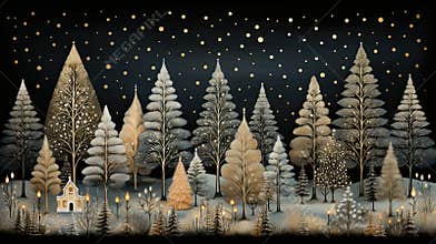 A charming winter scene for the holidays