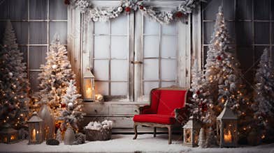 Cozy Christmas backdrop