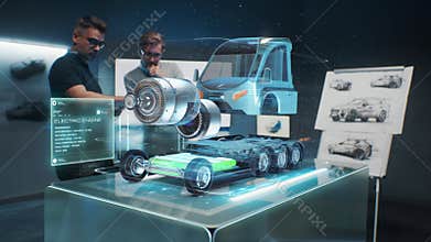 Engineers develop truck using augmented reality hologram