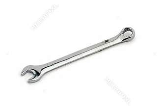 Wrench on white background