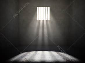 Interior of a prison cell