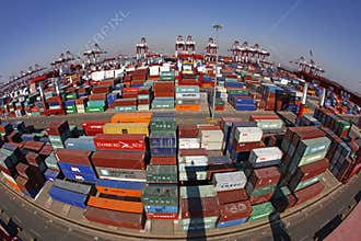 China Qingdao Port Container Terminal