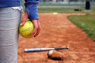 A Girl and Her Softball, Glove