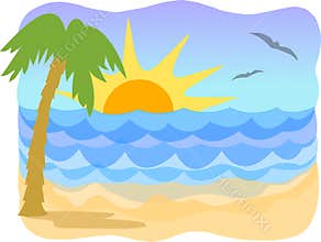 Tropical beach/ai