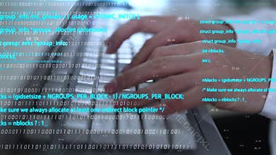 Programmers type with computer keyboards