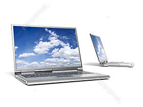 Two laptop computers