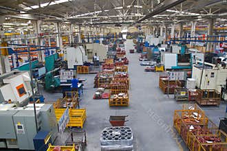 Industrial Manufacturing Shop Floor in a Factory