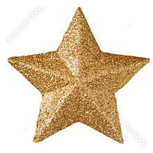Gold christmas star