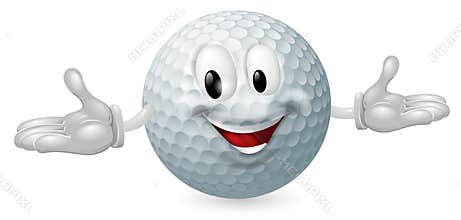 Golf Ball Mascot