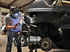 Car body work.