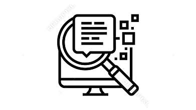 search information line icon animation