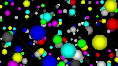 Abstract background with beautiful multi-colored circles.