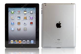 Apple iPad with clipping paths