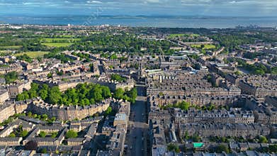 New Town aerial view, Edinburgh, UK