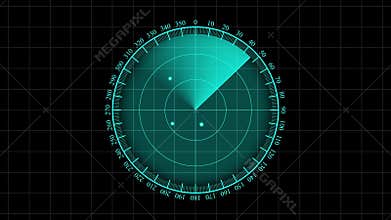 Radar, Air Defense System. 3D render.