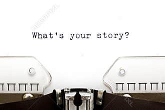 Typewriter What is Your Story