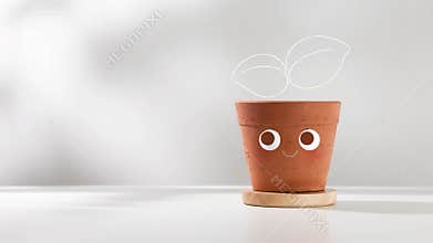 The cuteness of the terracotta pots.