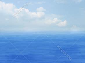 Sea, sky and clouds