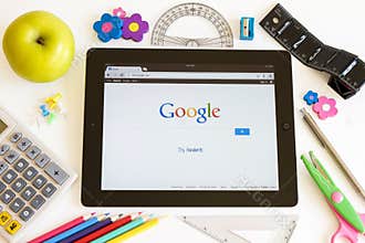 Google on Ipad 3 with school accesories