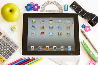 Ipad 3 with school accesories