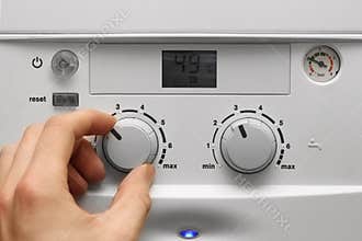 House heating boiler