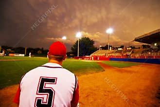Evening baseball