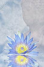 Lotus flower and Buddha