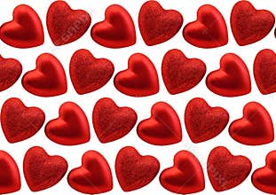 Hearts seamless pattern