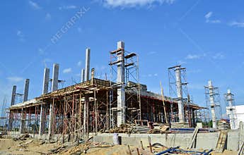 Building construct site of thailand