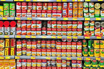 Canned food at hong kong supermarket