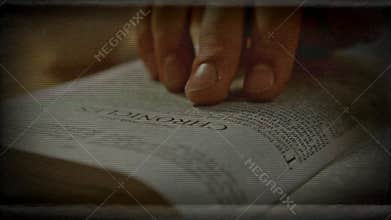 Abstract Old Vintage Holy Bible Pages Reading Background Keywords language: English