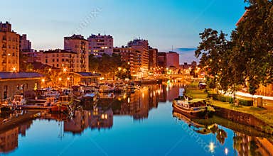 Sunset in Port Sauveur, Toulouse, France