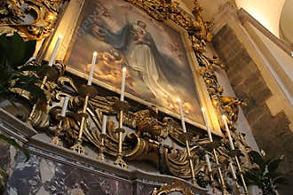 baroque cathedral (sant\' agata) in catania in sicily (italy)
