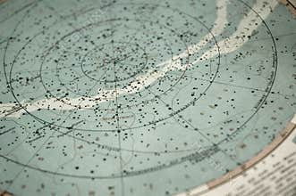 Old sky map (from 1891 year)