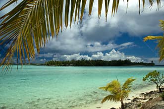 Bora bora tropical island