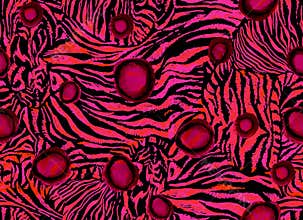 Bright abstract seamless pattern with mix of hand drawn texture.