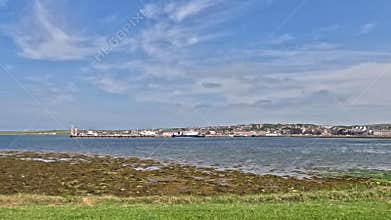 The View Towards Kirkwall Pier on the Orkney Islands