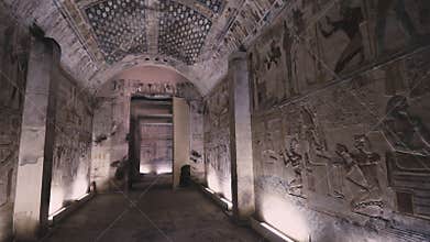 Ancient Temple Of Abydos Interior