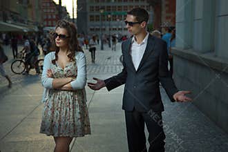 Arguing couple