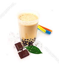 Chocolate Boba Bubble Tea