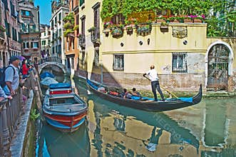 Venetian Canal in Springtime