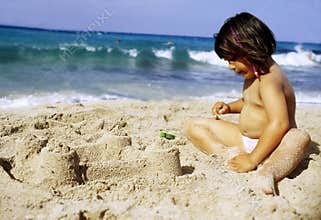 Kid on the beach