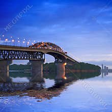 New Zealand Auckland Harbour Bridge at Twilight