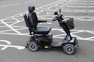 Mobility Scooter in a Car Park